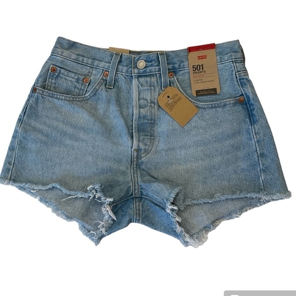 NWT Levi's High Rise Button Fly Jean Shorts Size 26 - Picture 1 of 11